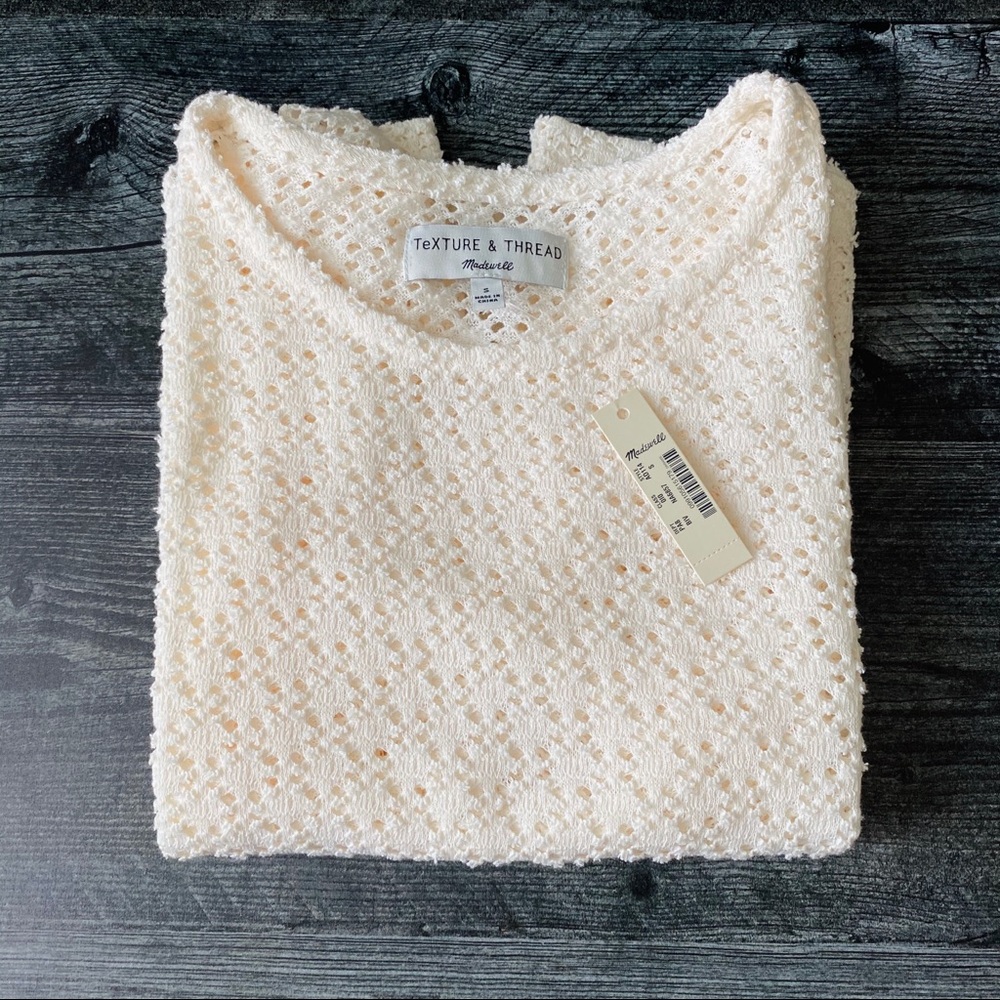 Madewell Texture & Thread Flutter Top (Ivory)